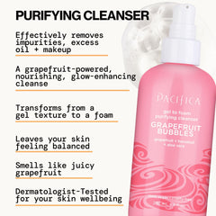 Pacifica dispensing gel texture on palm demonstrating easy application benefit