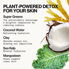 Pacifica kale detox gel texture lather demonstrating non-stripping feel