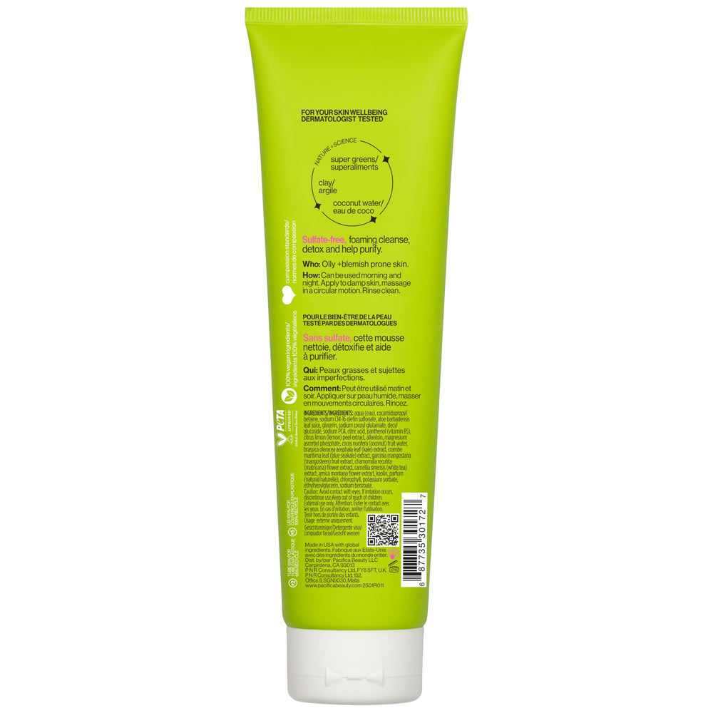 Pacifica kale detox styled in travel pouch emphasizing on-the-go cleansing