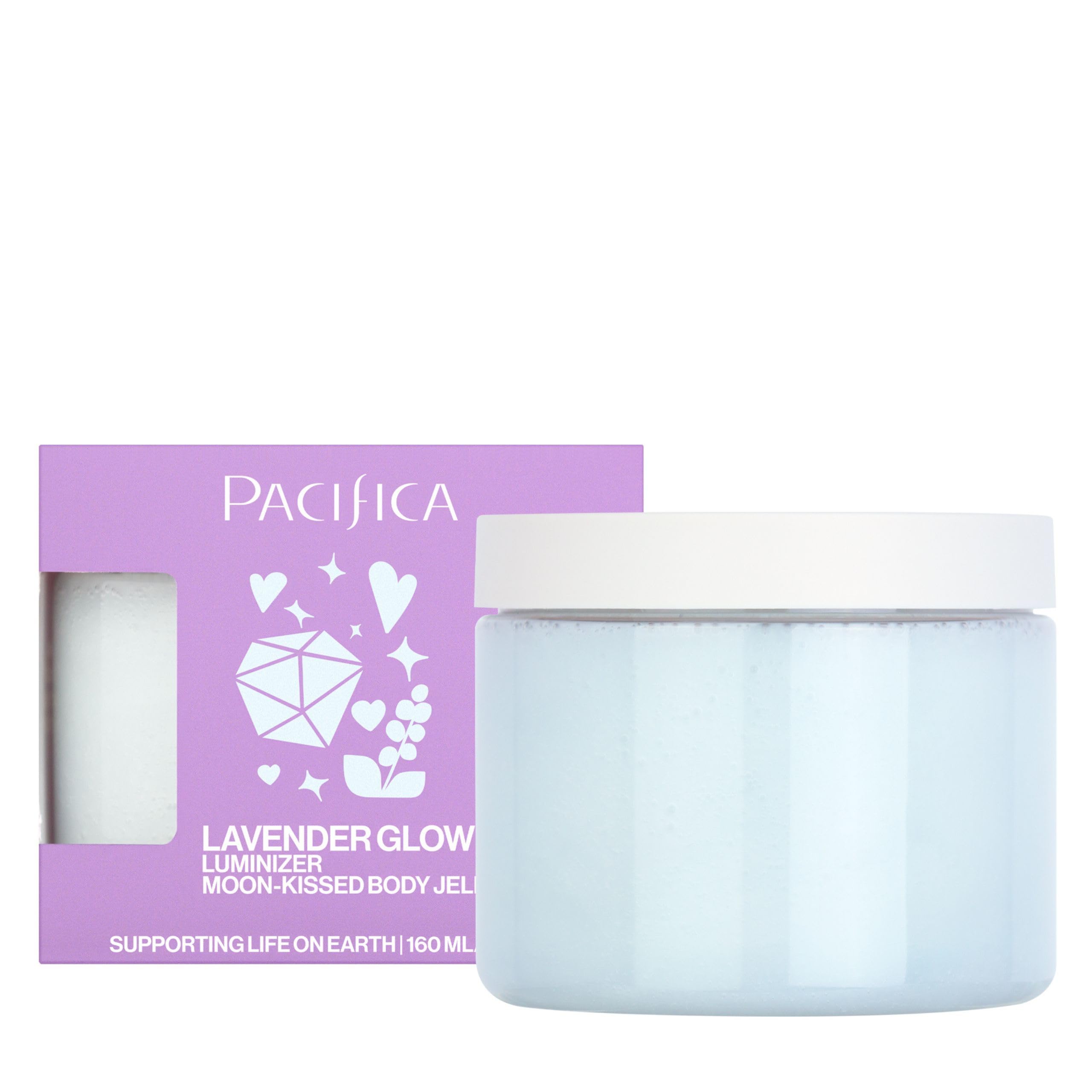 Pacifica front packaging showing product and moon-kissed shimmer benefit