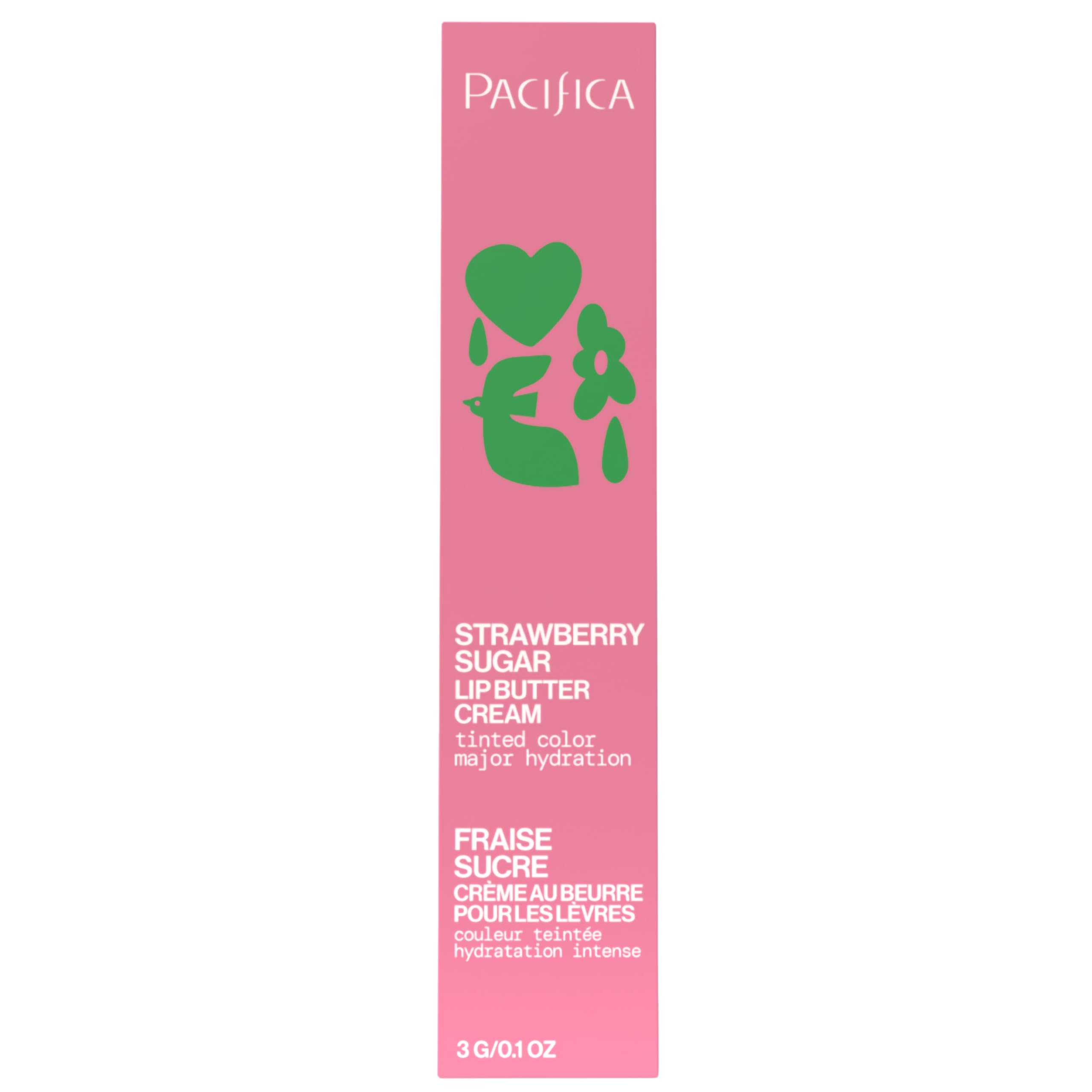 Pacifica lip buttercream on vanity conveying everyday nourishing lip care