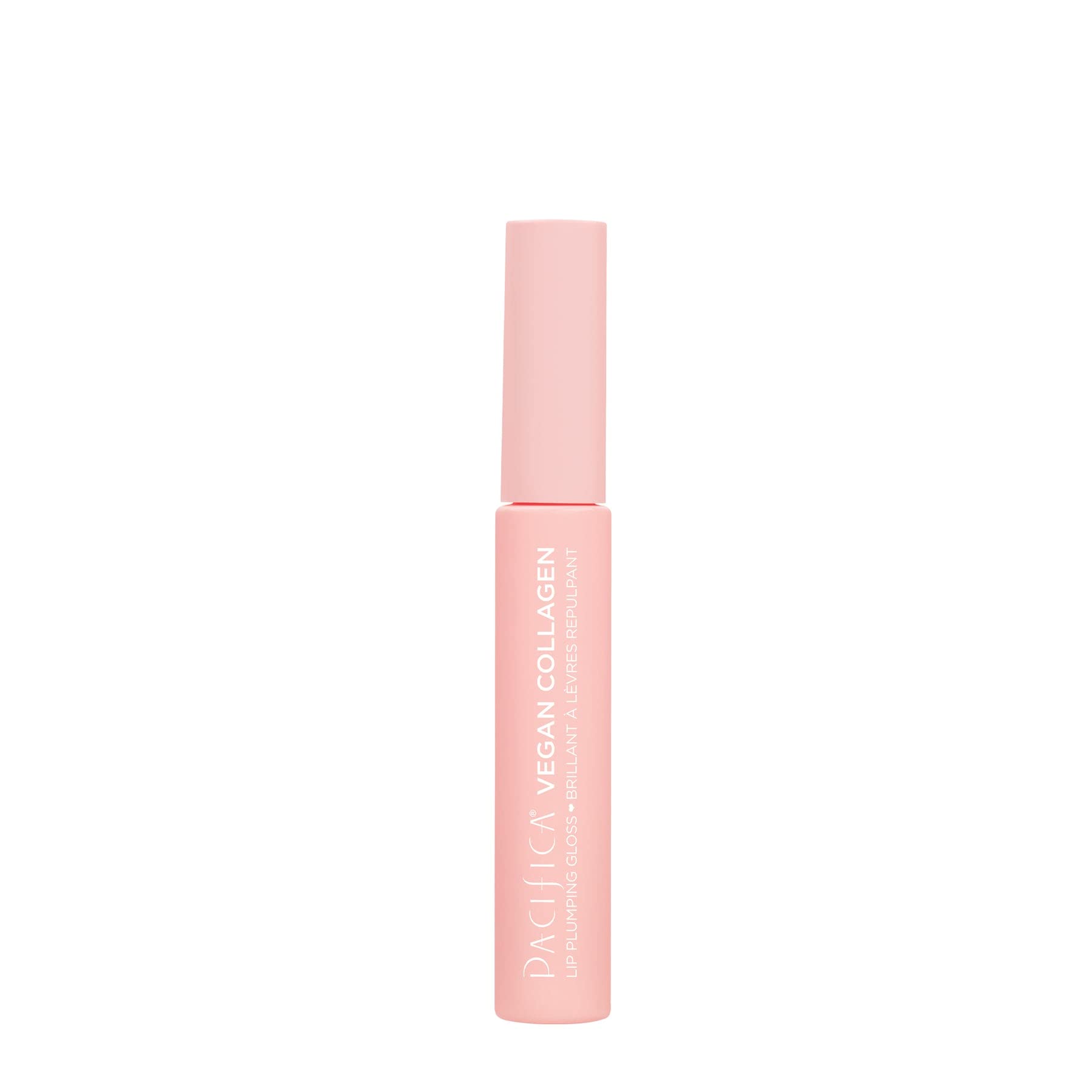 Pacifica gloss dabbed over lipstick showing highlight effect and added dimension
