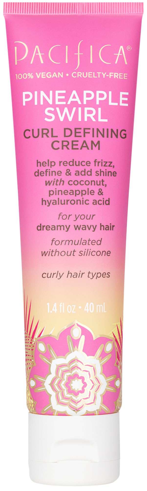 Pacifica jar front packaging showing product name and tropical design for easy identification