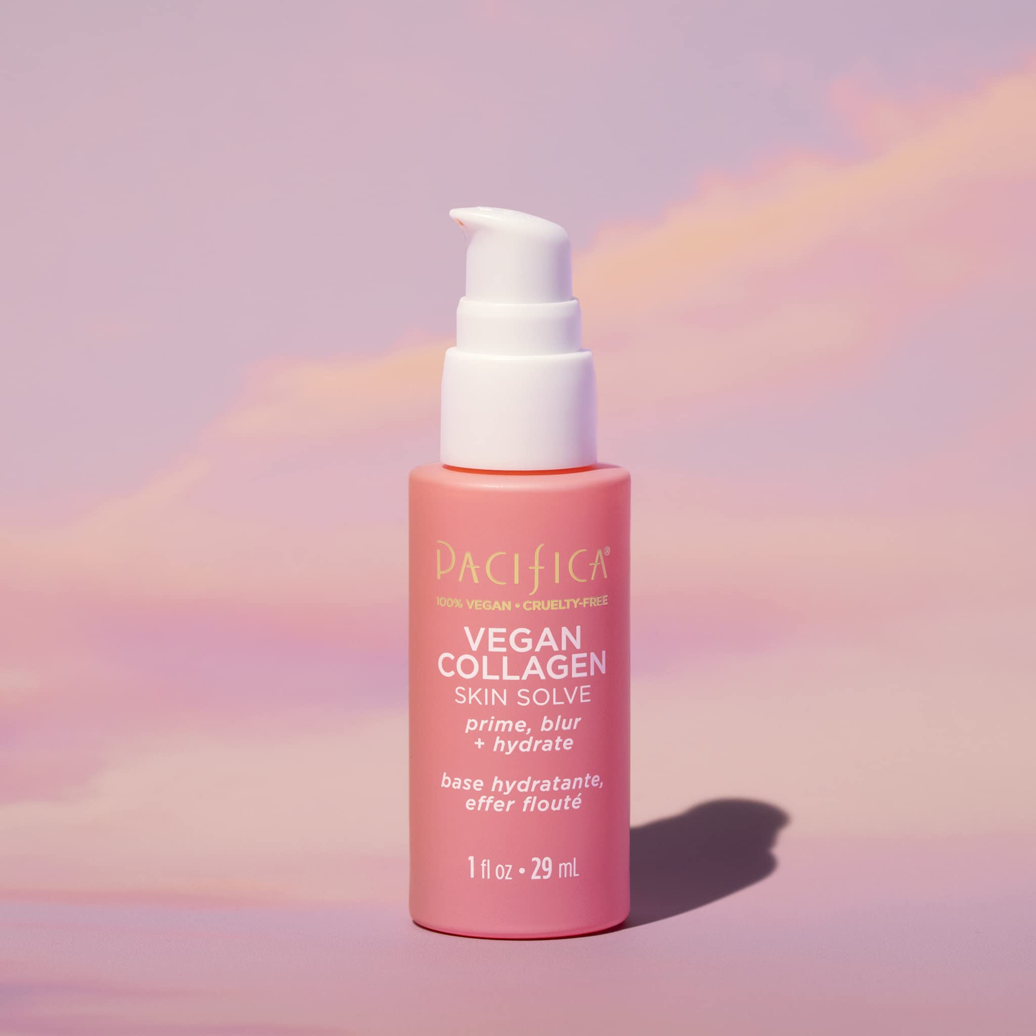 Pacifica primer applied under foundation demonstrating smoother makeup application and longevity