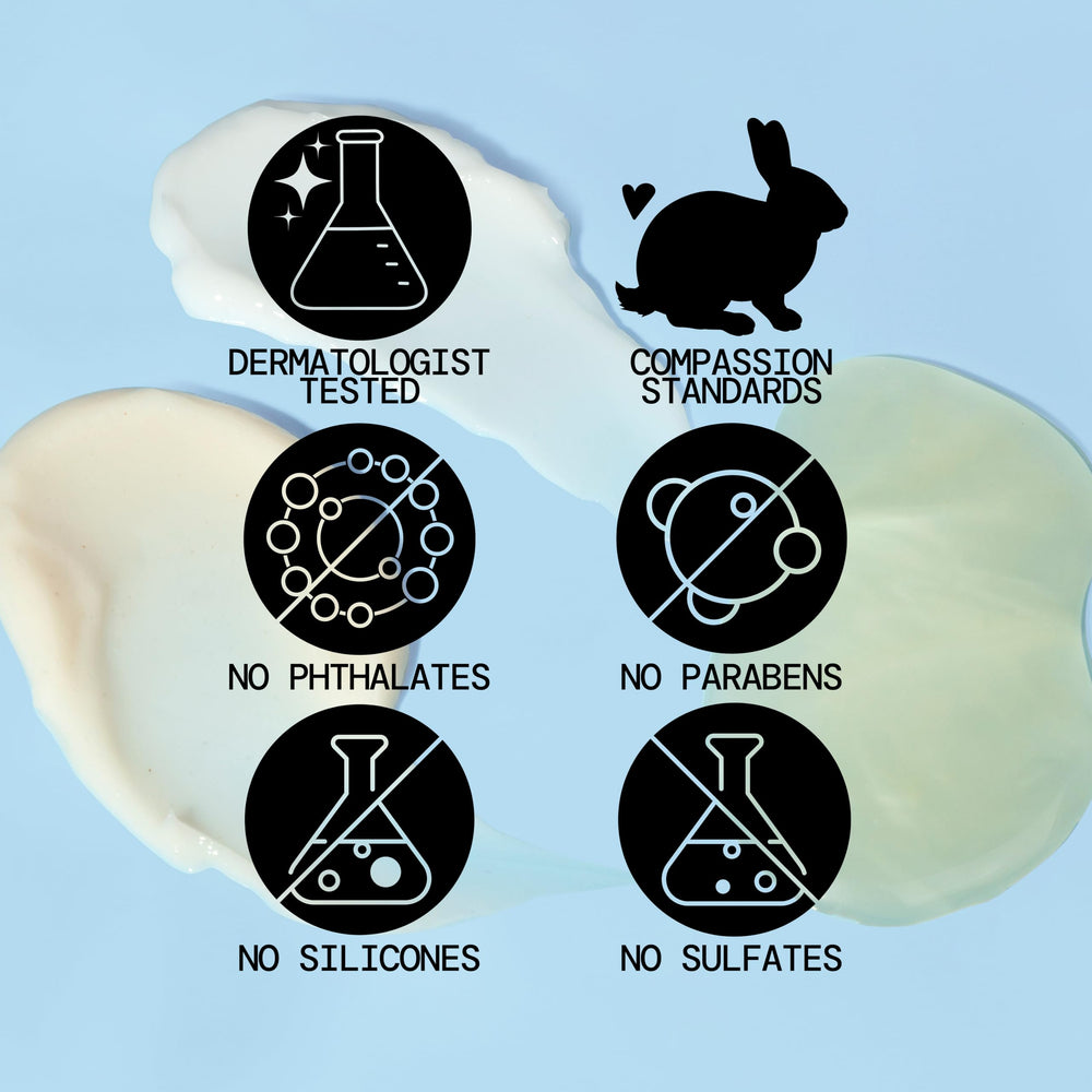 Pacifica pump and cap detail highlighting spill-free dispensing and convenience
