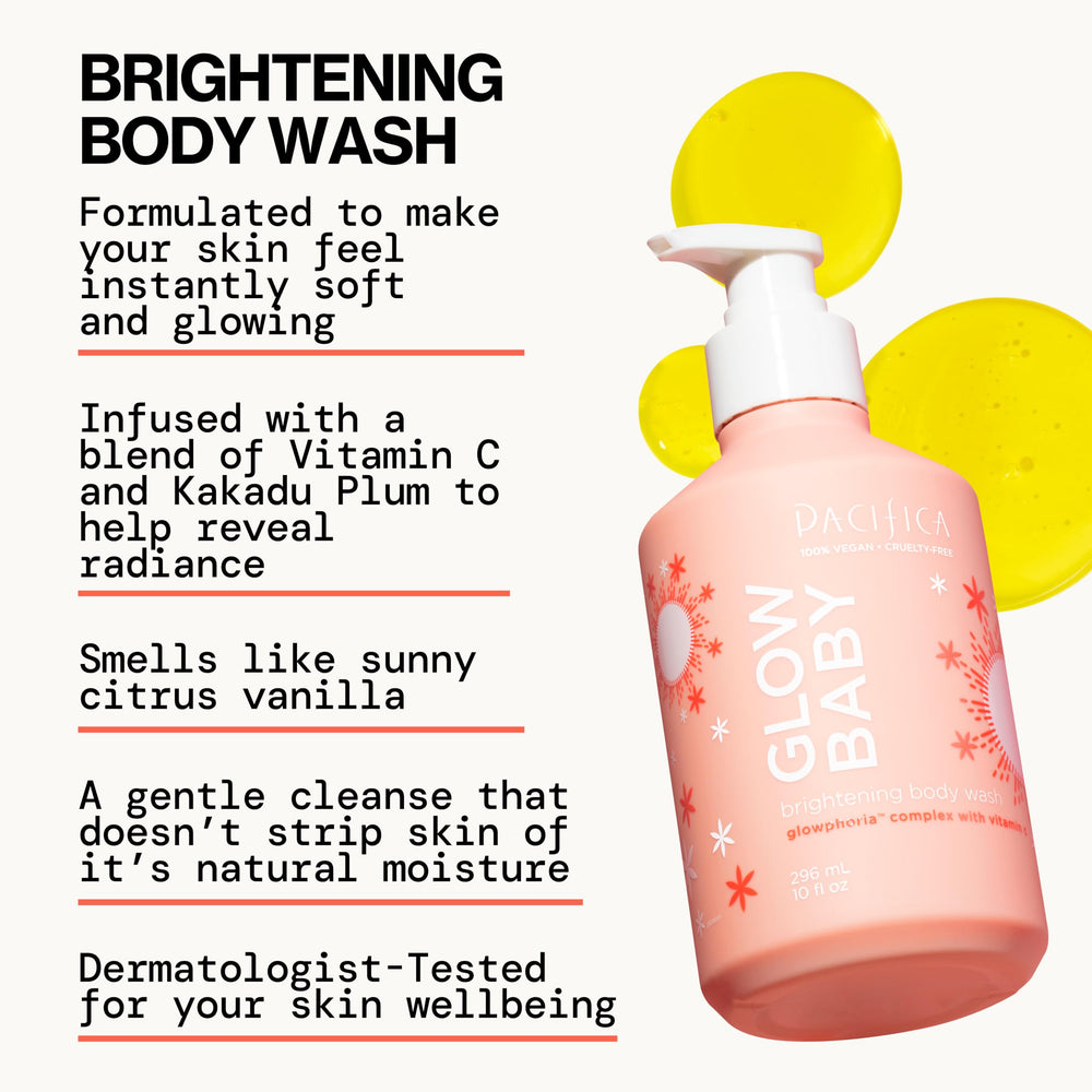 Pacifica gel texture poured from pump demonstrating gentle exfoliating feel