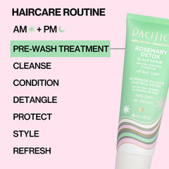 Pacifica scrub on bathroom shelf in lifestyle scene for routine integration