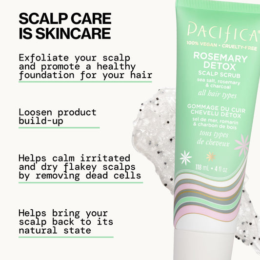 Pacifica open jar showing scrub texture and nourishing oils for gentle exfoliation
