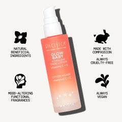 Pacifica texture close-up exhibiting lightweight lotion for quick absorption benefit