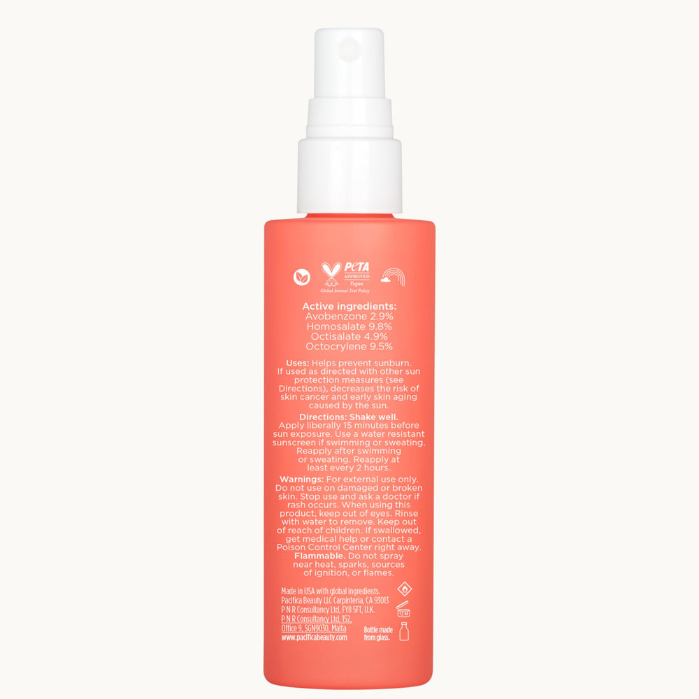 Pacifica bottle in a beach bag showing travel readiness and on‑the‑go sun protection