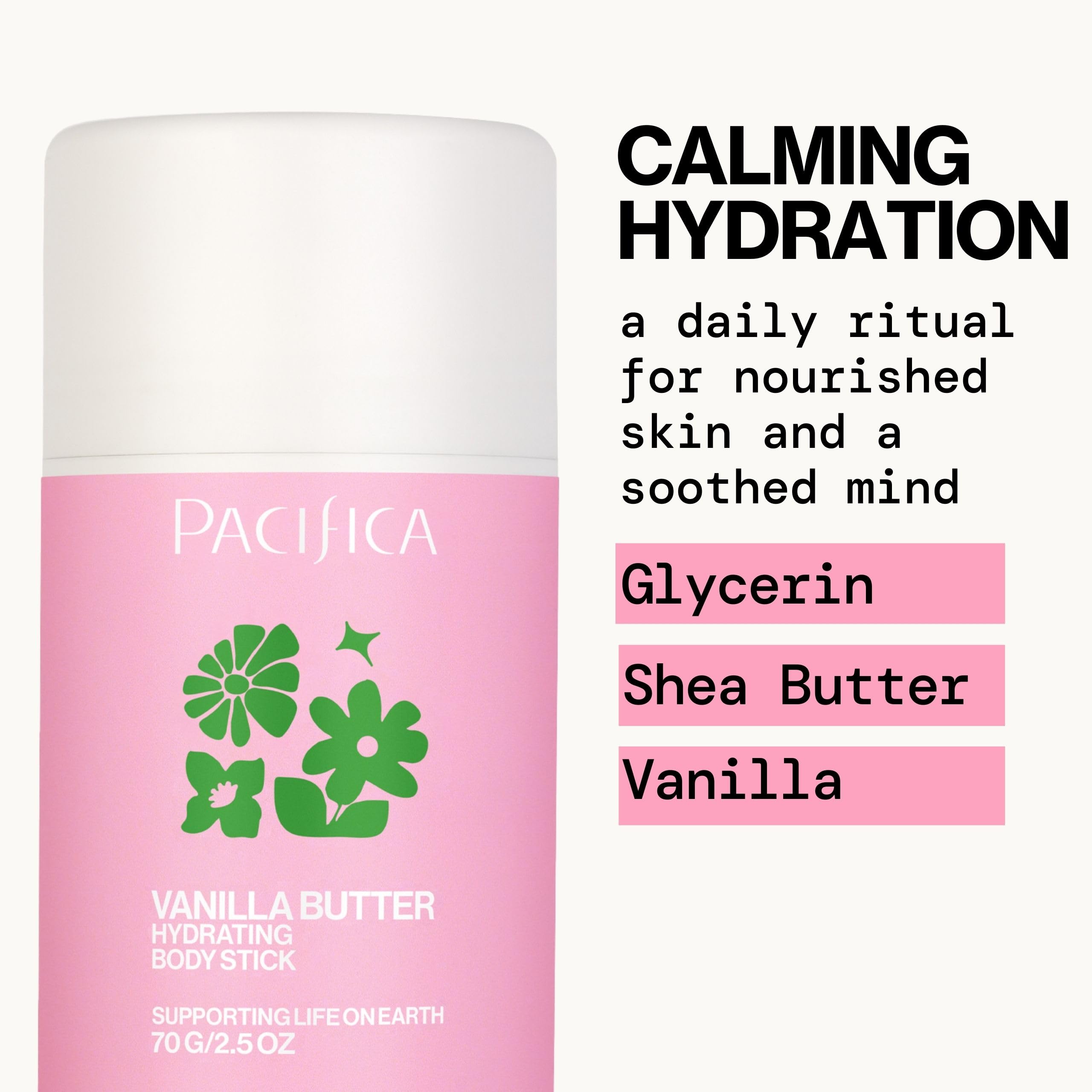 Pacifica applying balm to elbow to instantly soften and relieve dry skin