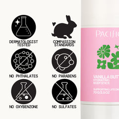 Pacifica label close-up highlighting clean, vegan ingredients for safer use