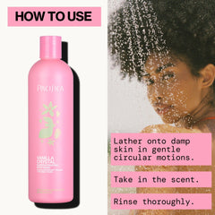 Pacifica bottle styled in bathroom conveying spa-like self-care benefit