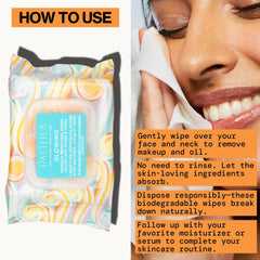 Pacifica wipe cloth fiber detail showing plant-fiber texture for gentle exfoliation