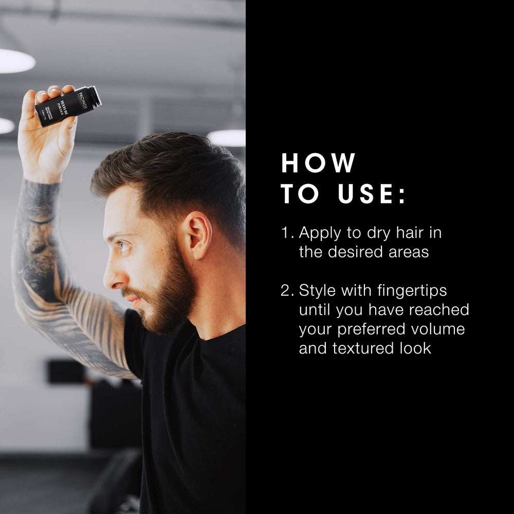 Pacinos before and after hair images showing visible thicker-looking hair