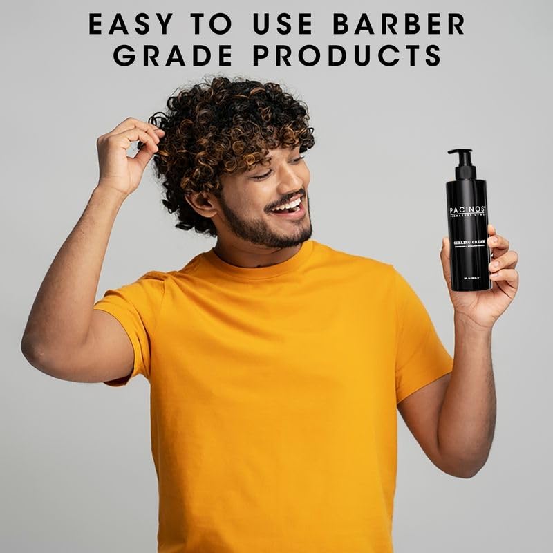 Outdoor lifestyle model with defined curls using Pacinos for natural-day hold