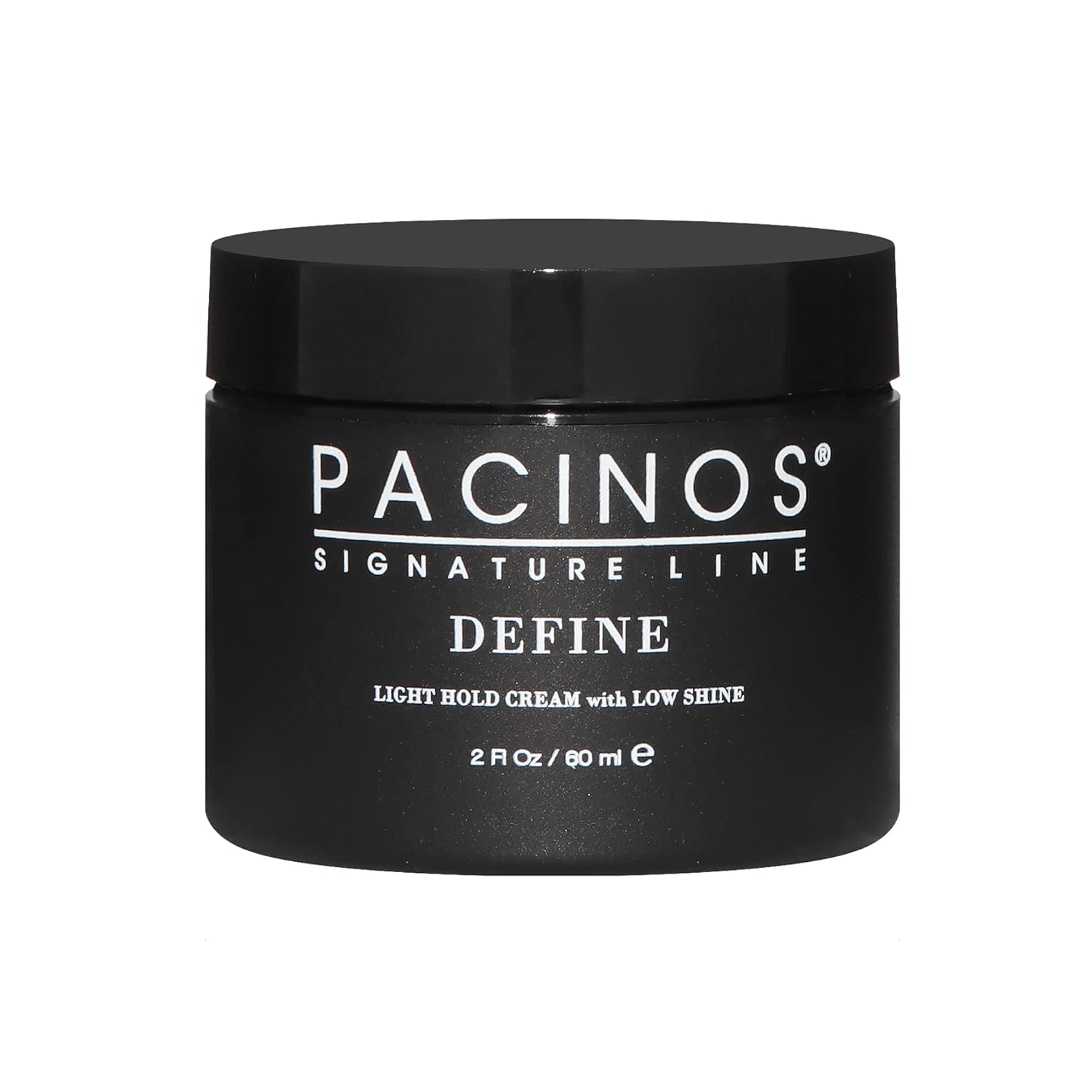 Pacinos front jar view showing compact 2 oz packaging and clear brand label