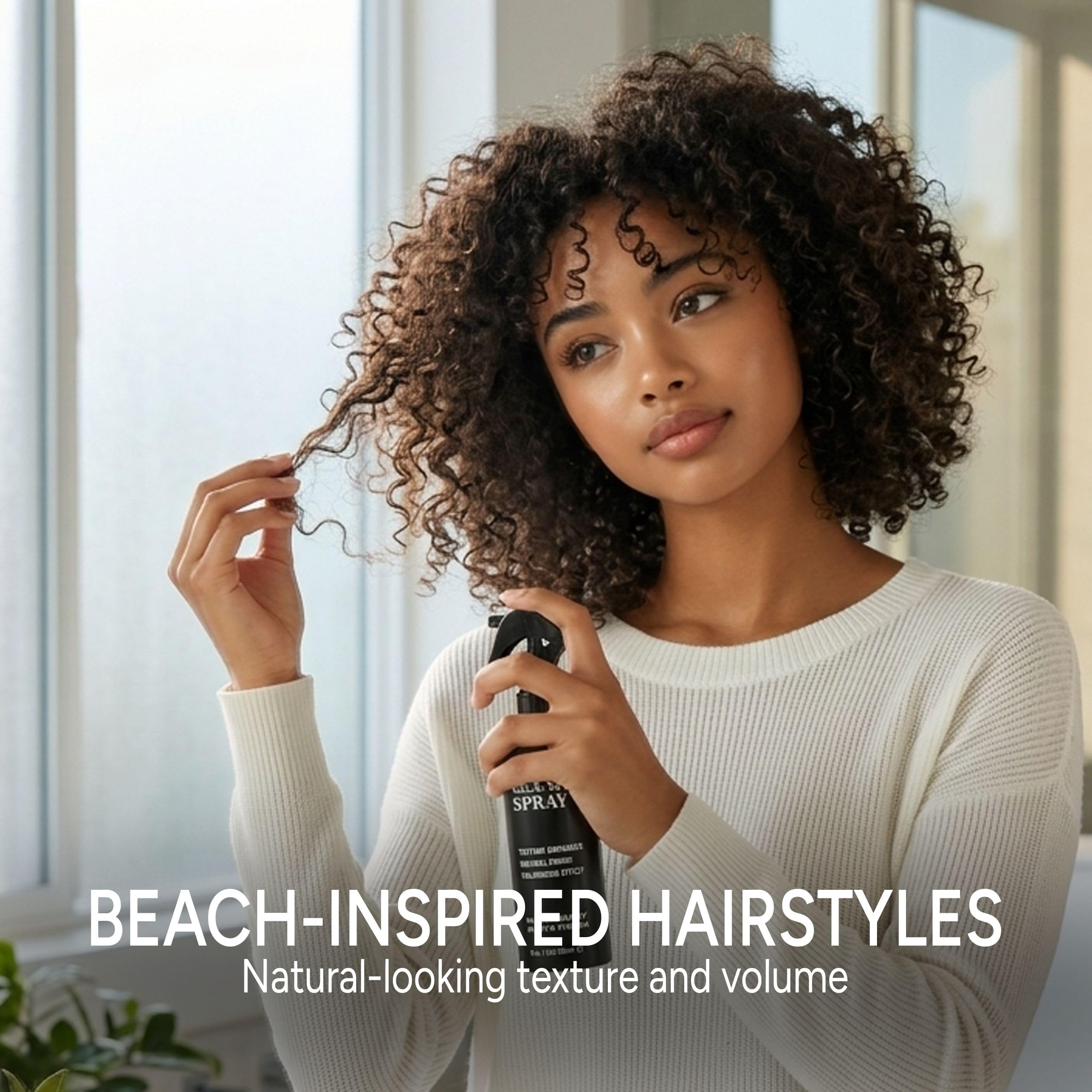 Pacinos applied on damp hair while scrunching to enhance waves