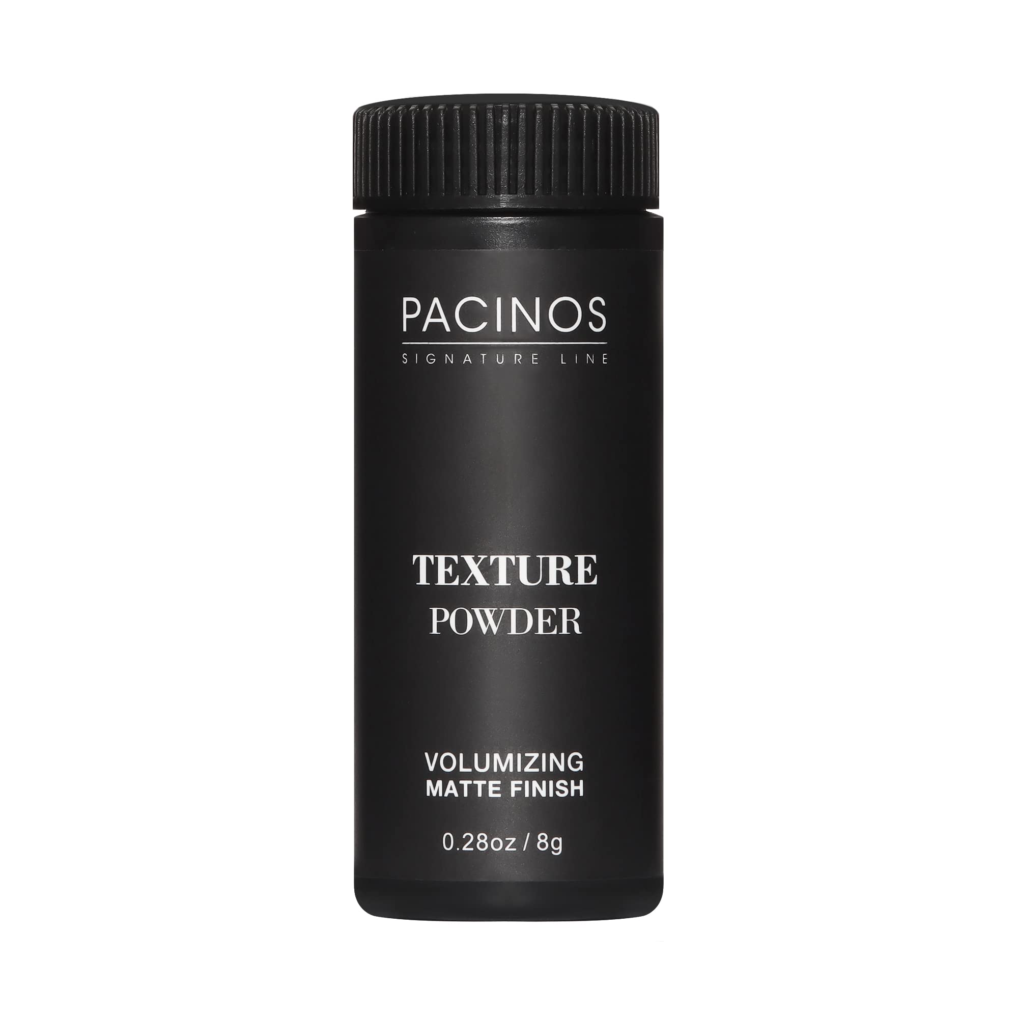 Pacinos shaker front packaging showing compact 8g container and brand