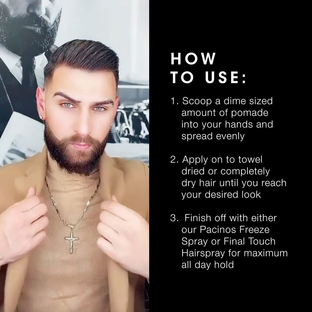 Pacinos Sleek before and after comparison showing improved definition
