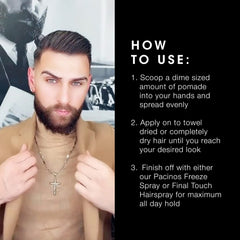 Pacinos Sleek before and after comparison showing improved definition