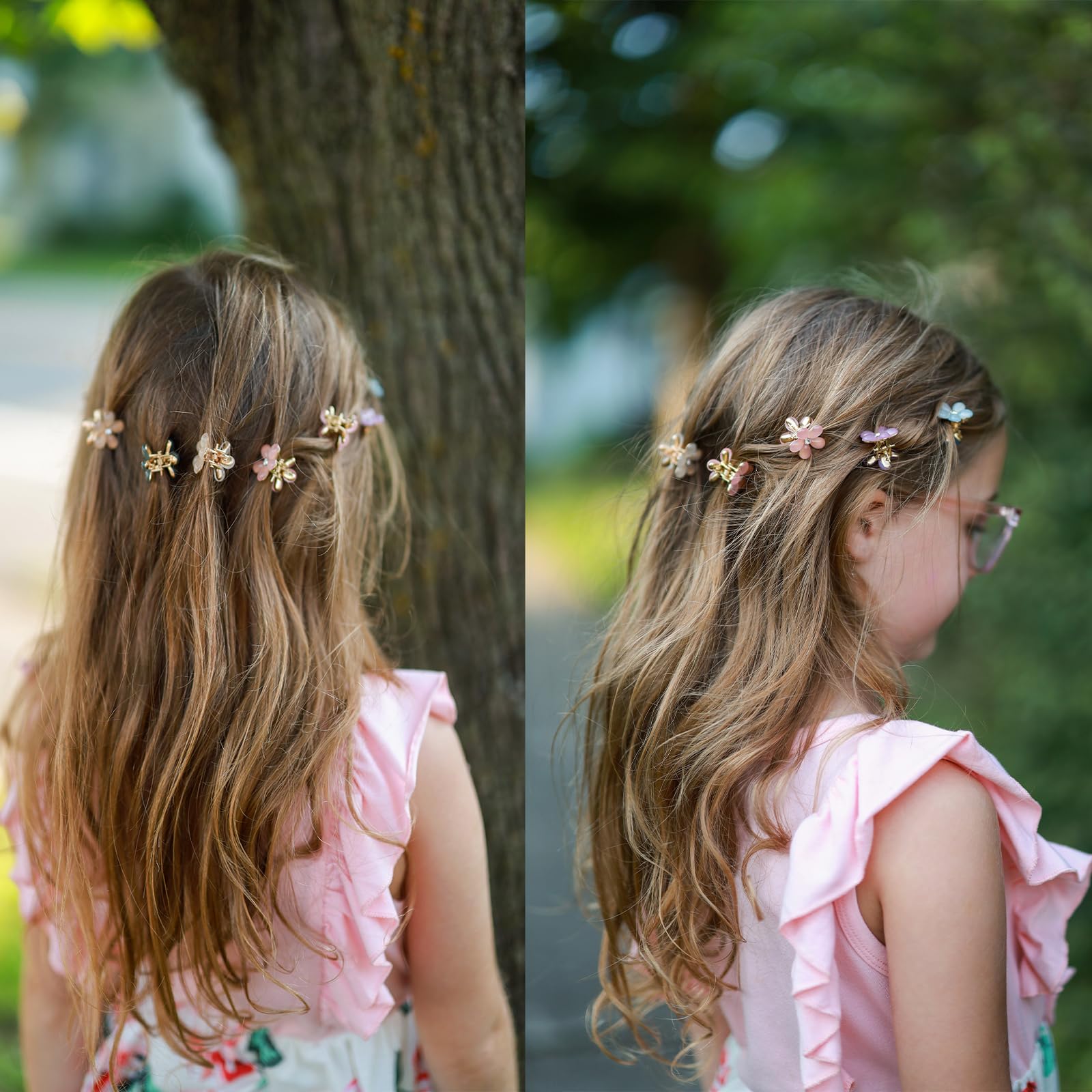 Paderison clips woven into a braid adding decorative accents