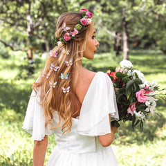 paderison in-hair styling example on a girl adding playful 90s charm