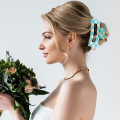 Paderison lifestyle image of woman wearing clip adding retro flair to outfit