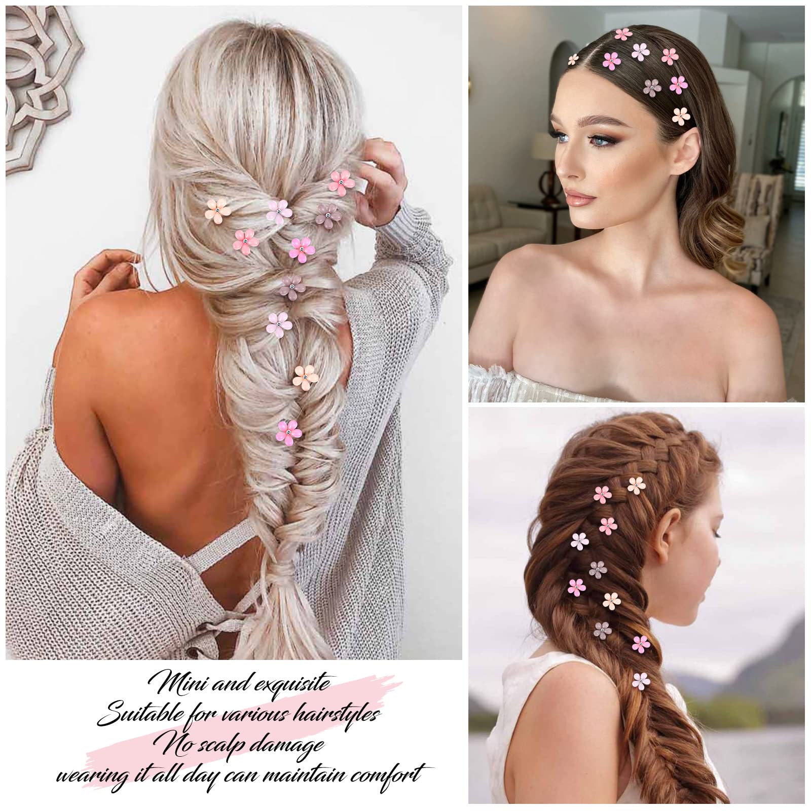 Paderison assorted pink clips styled on fabric showing outfit coordination