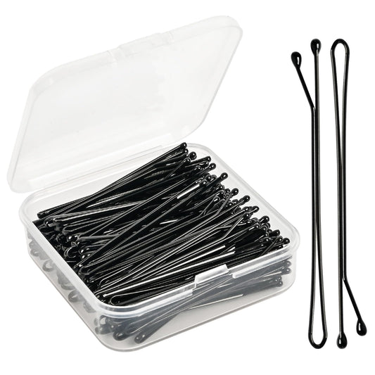 Pagabach front packaging showing 100 black bobby pins and case, organized for convenience