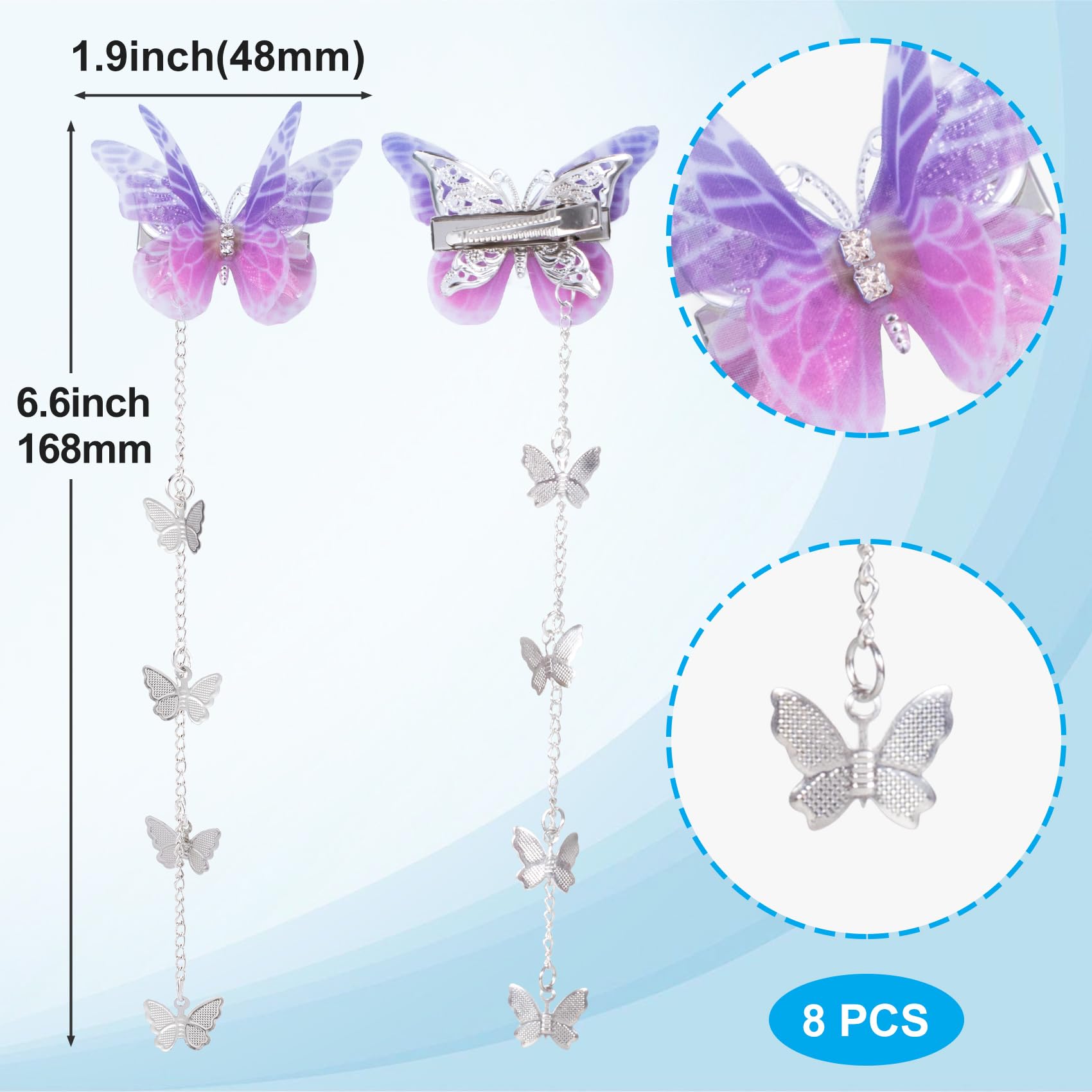 PAGOW fabric butterfly wing close-up showing texture and color, highlights delicate finish