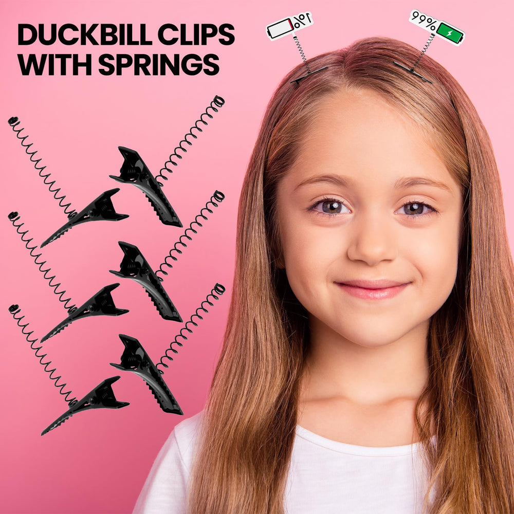 PAGOW black clip decorated with ribbon showing craft-ready surface