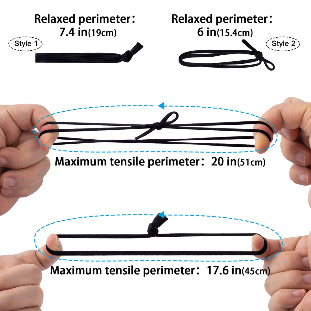 PAGOW stretched flat wide band showing elasticity ideal for thick hair
