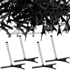PAGOW front pack of 40 black sprout clips showing bulk value and versatility