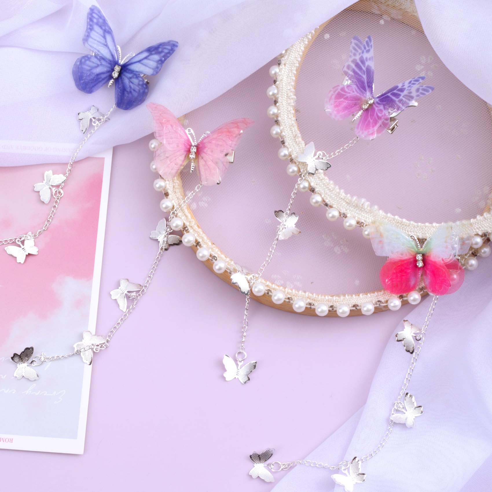 PAGOW clips styled on tabletop at party, conveys festive use and outfit coordination