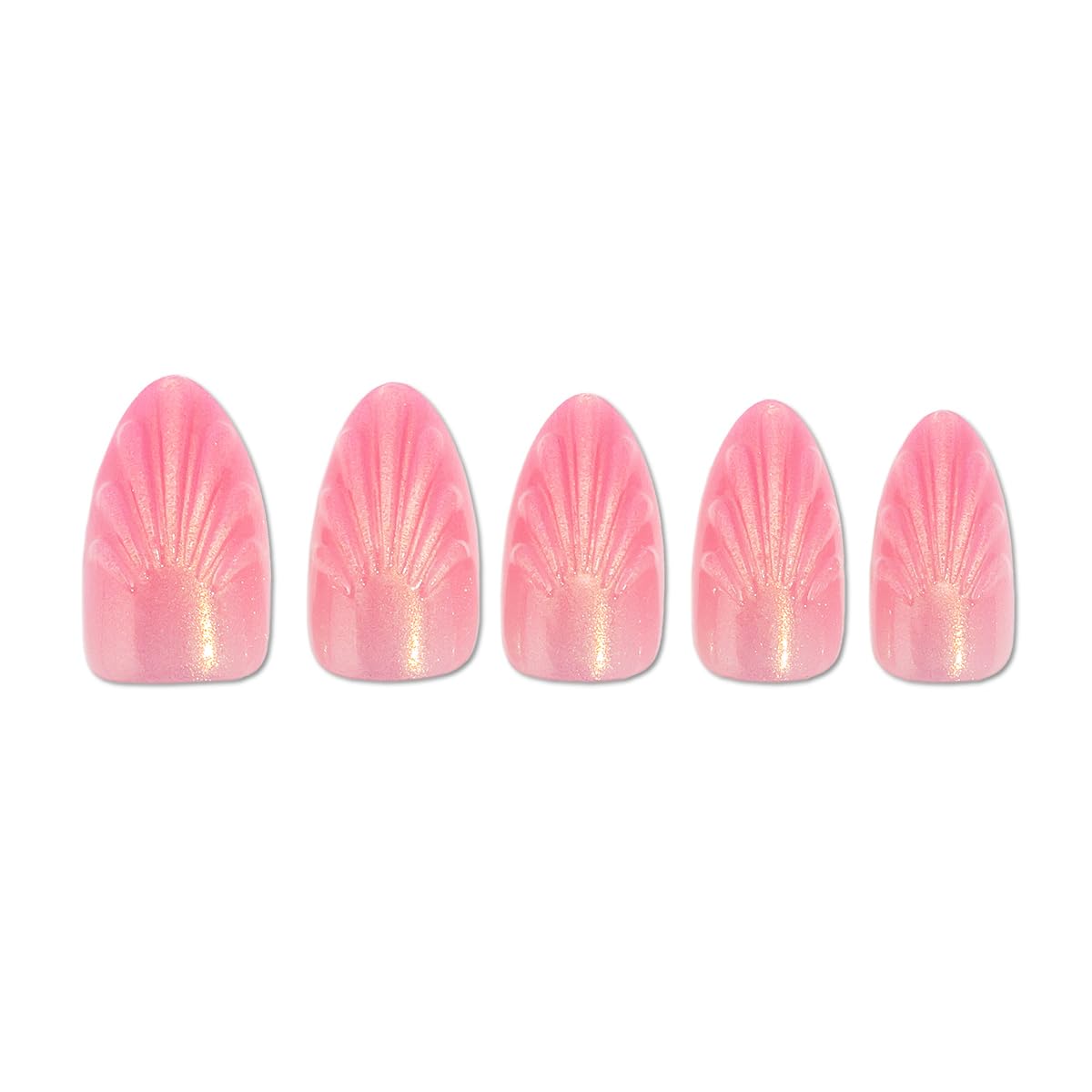 PaintLab arranged nails displaying 15 sizes and short almond shape for correct fit