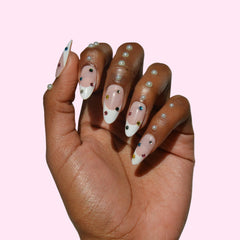 PaintLab kit tools with glue and file showing everything included for complete at-home manicure