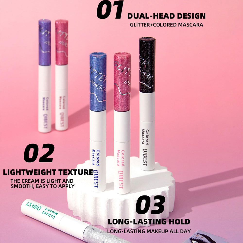 Pakivs mascara beside ruler showing compact size for travel convenience