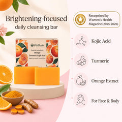 PALFICAB soap staged in bathroom during routine, suggests daily use and lifestyle fit