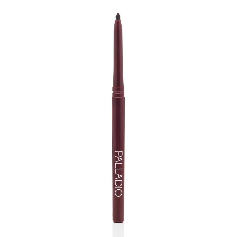 Palladio Black Berry layered with gloss showing versatile day-to-night use