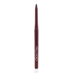 Palladio Black Berry layered with gloss showing versatile day-to-night use