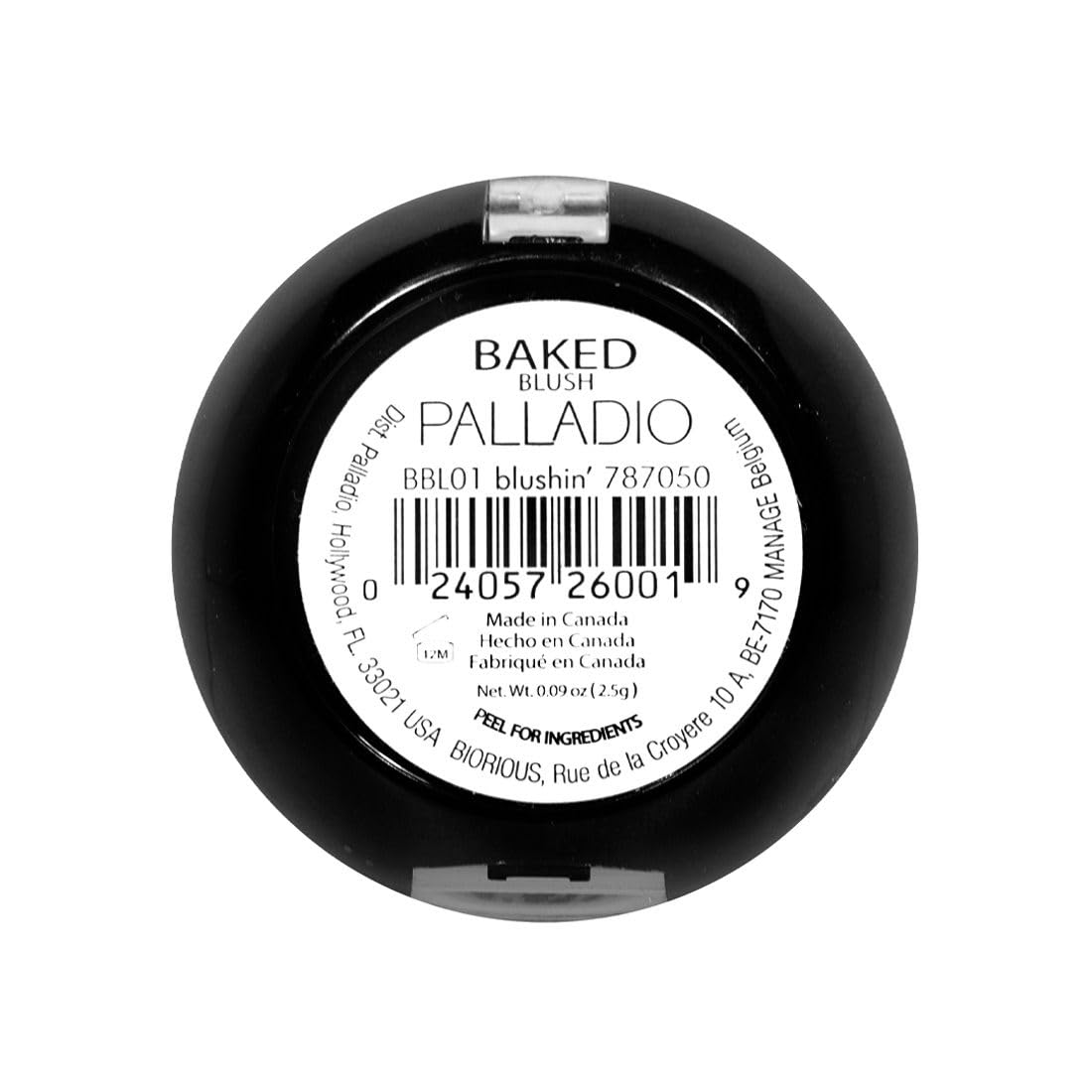 Palladio blush boxed packaging showing brand and product presentation