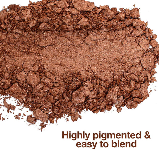 Palladio bronzer pan close-up highlighting marbled shimmer and blendability