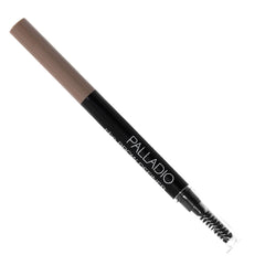 Model using Palladio pencil to fill brows for a feathered, natural look