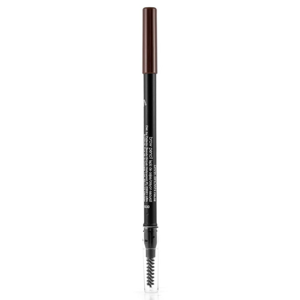 Palladio lifestyle mirror image of model applying pencil for quick on-the-go grooming