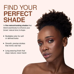 Palladio single hair-like stroke on skin demonstrating natural definition