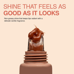 Palladio texture swipe highlighting buttery gloss for instant hydration
