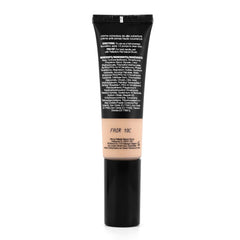 Palladio CC Cream paired with a kabuki brush to show ideal application tool