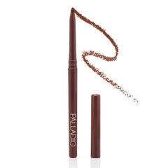 Palladio coffee lip liner front packaging showing product and shade for easy selection