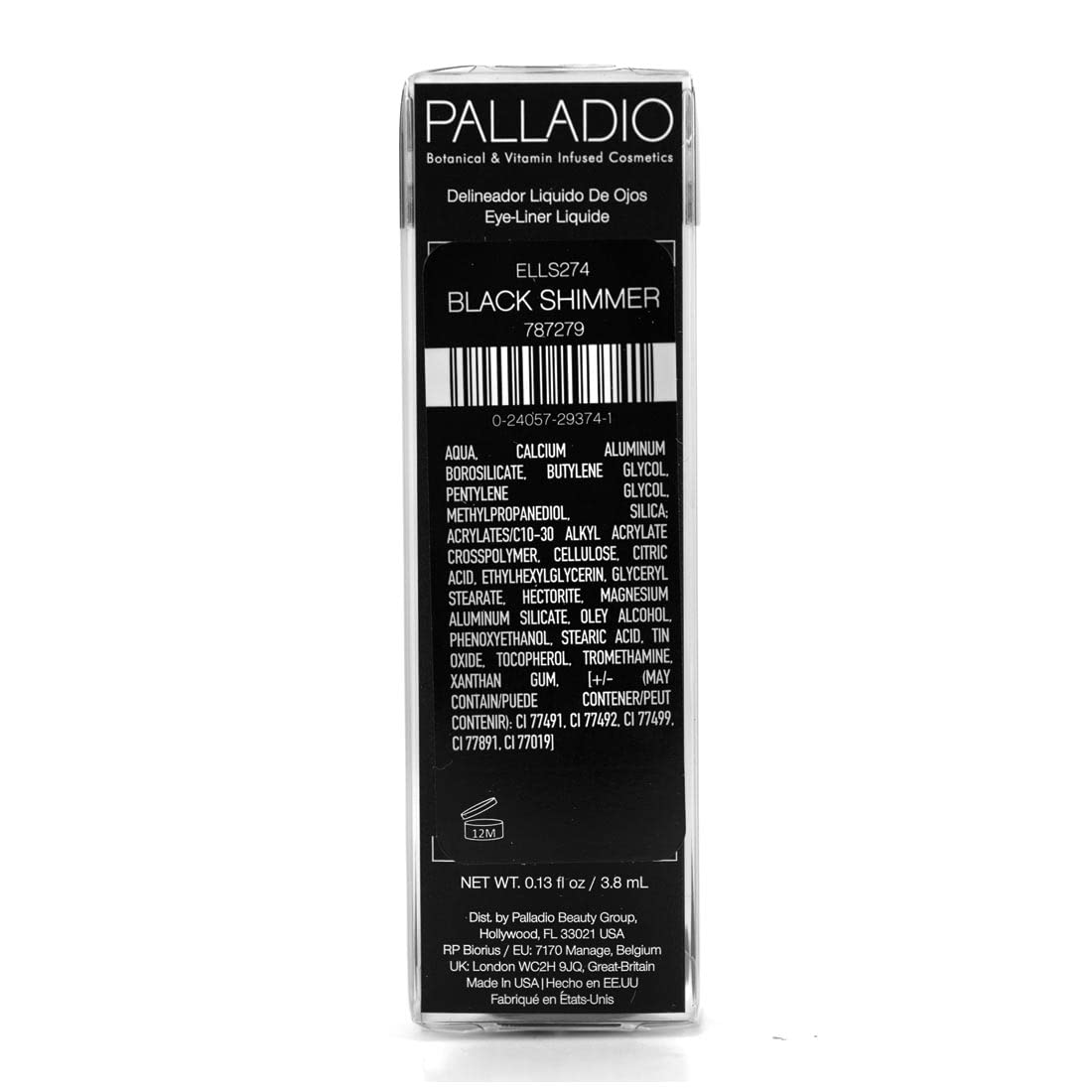 Palladio eyeliner applied in a clean winged look showcasing long-wear benefit